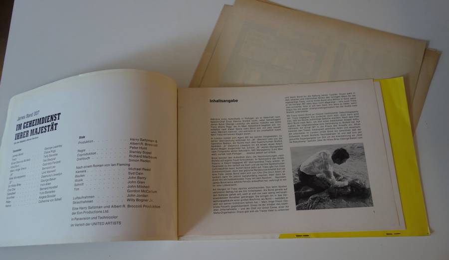 On Her Majestys Secret Service original release german pressbook